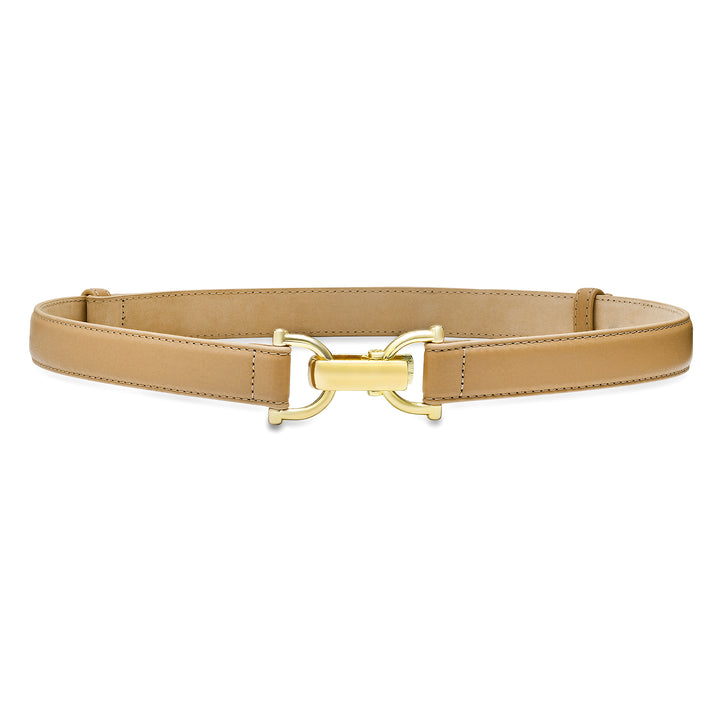 Laurel &amp; Gold Martel Belt in Latte and Gold