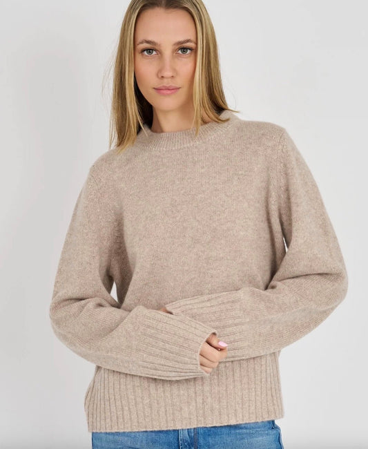 Archer Cashmere Colby Cashmere Boyfriend Crew - Molten Blu