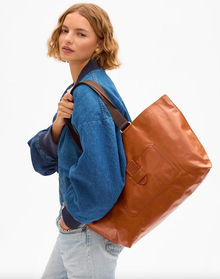 Clare V. Grand Bateau Tote - Molten Blu