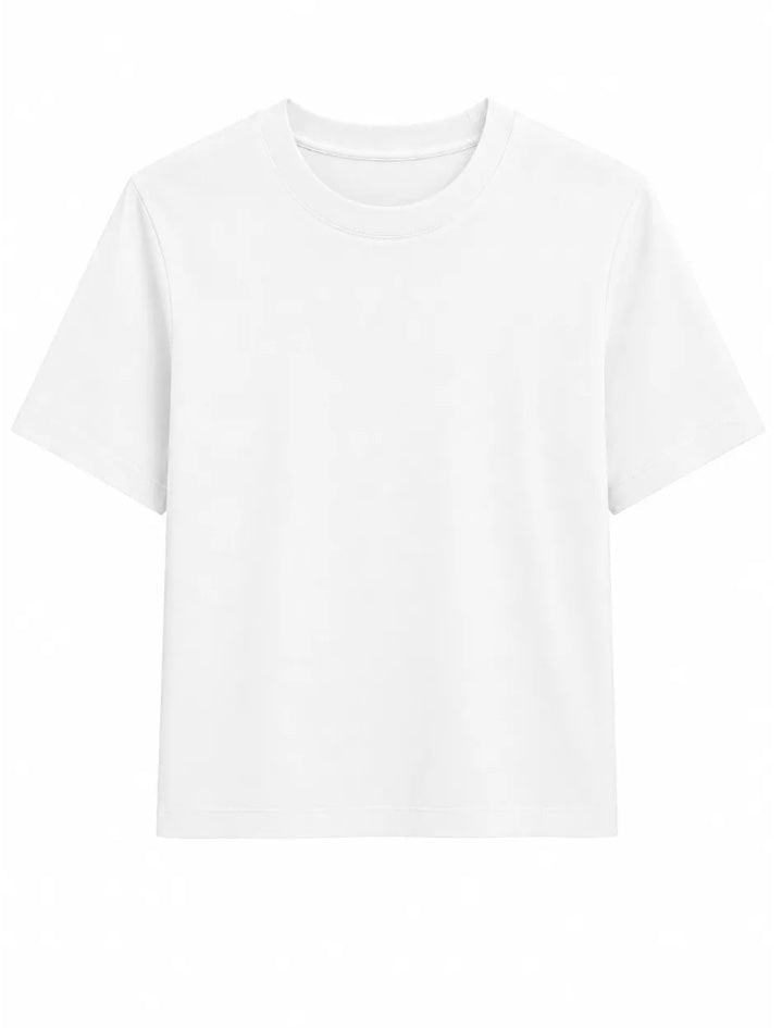 perfectwhitetee Atlas Heavy Jersey Crewneck Tee - Molten Blu