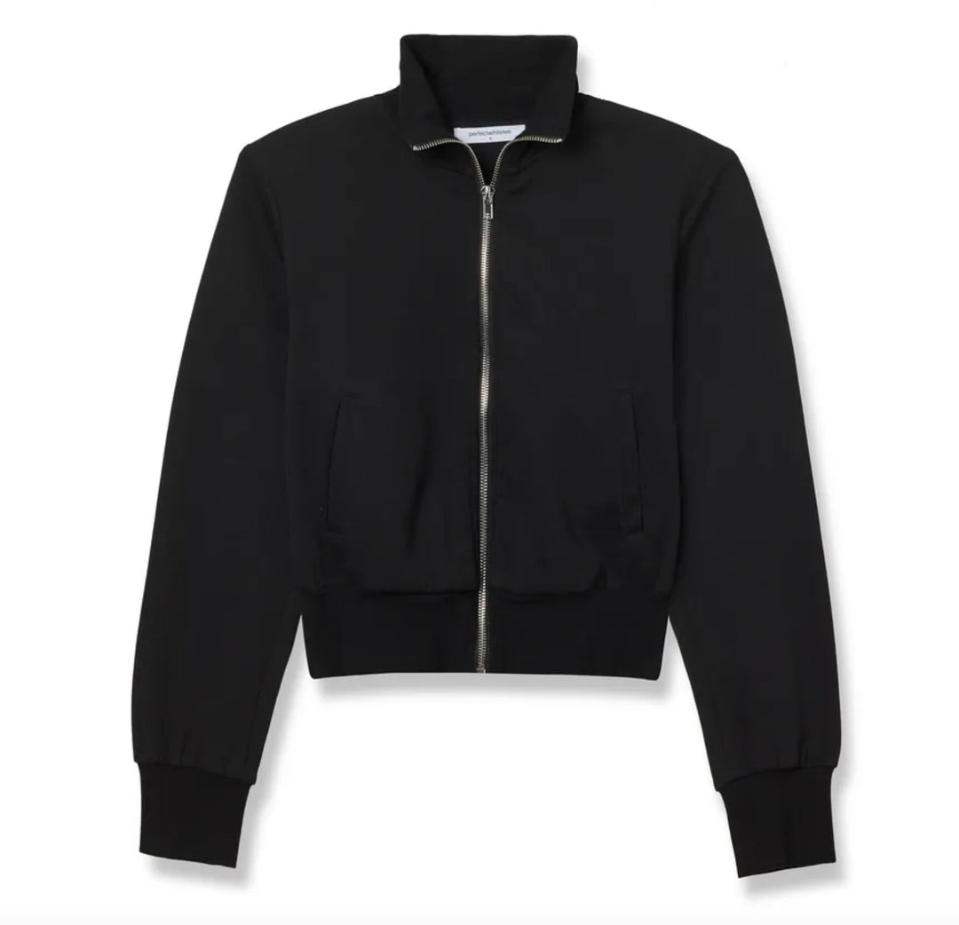 perfectwhitetee Milana Travel Cropped Track Jacket - Molten Blu