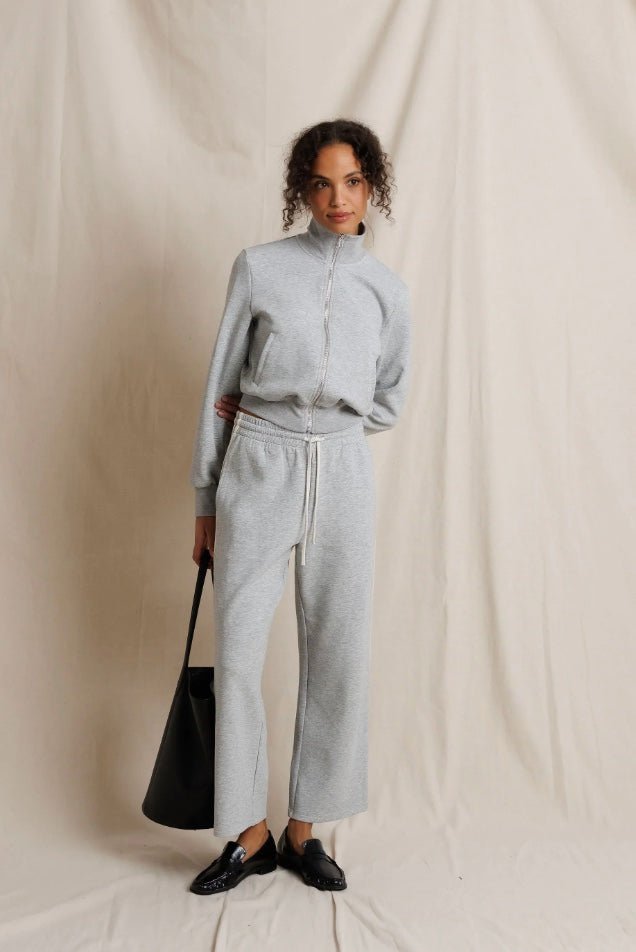 perfectwhitetee Milana Travel Cropped Track Jacket - Molten Blu