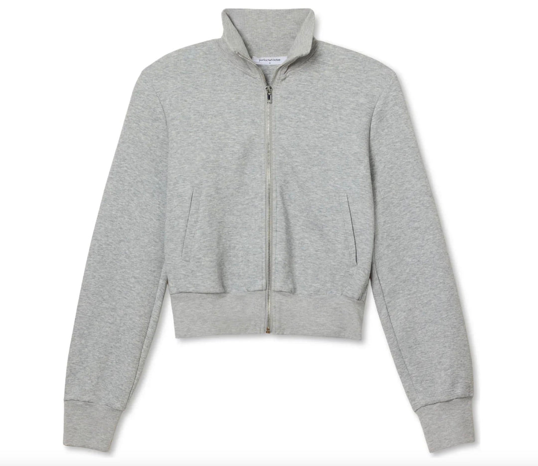 perfectwhitetee Milana Travel Cropped Track Jacket - Molten Blu