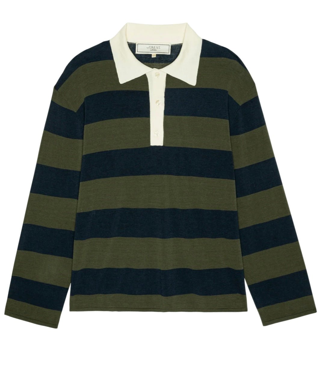 The Great. Academy Polo Sweater - Molten Blu
