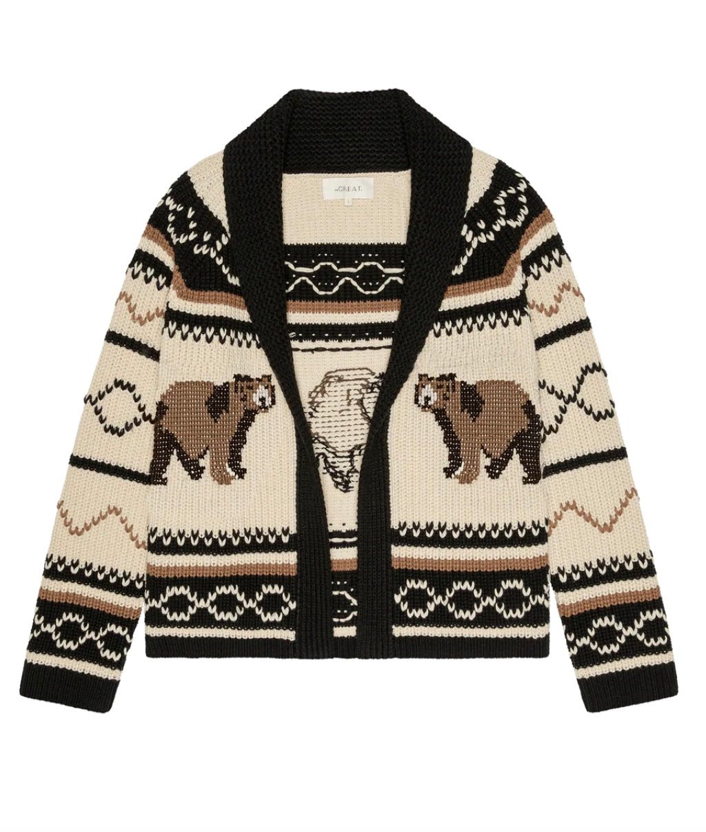 The Great. Bear Lodge Cardigan - Molten Blu