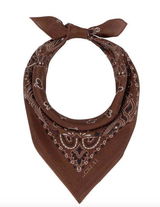 The Great. Silk Bandana - Molten Blu