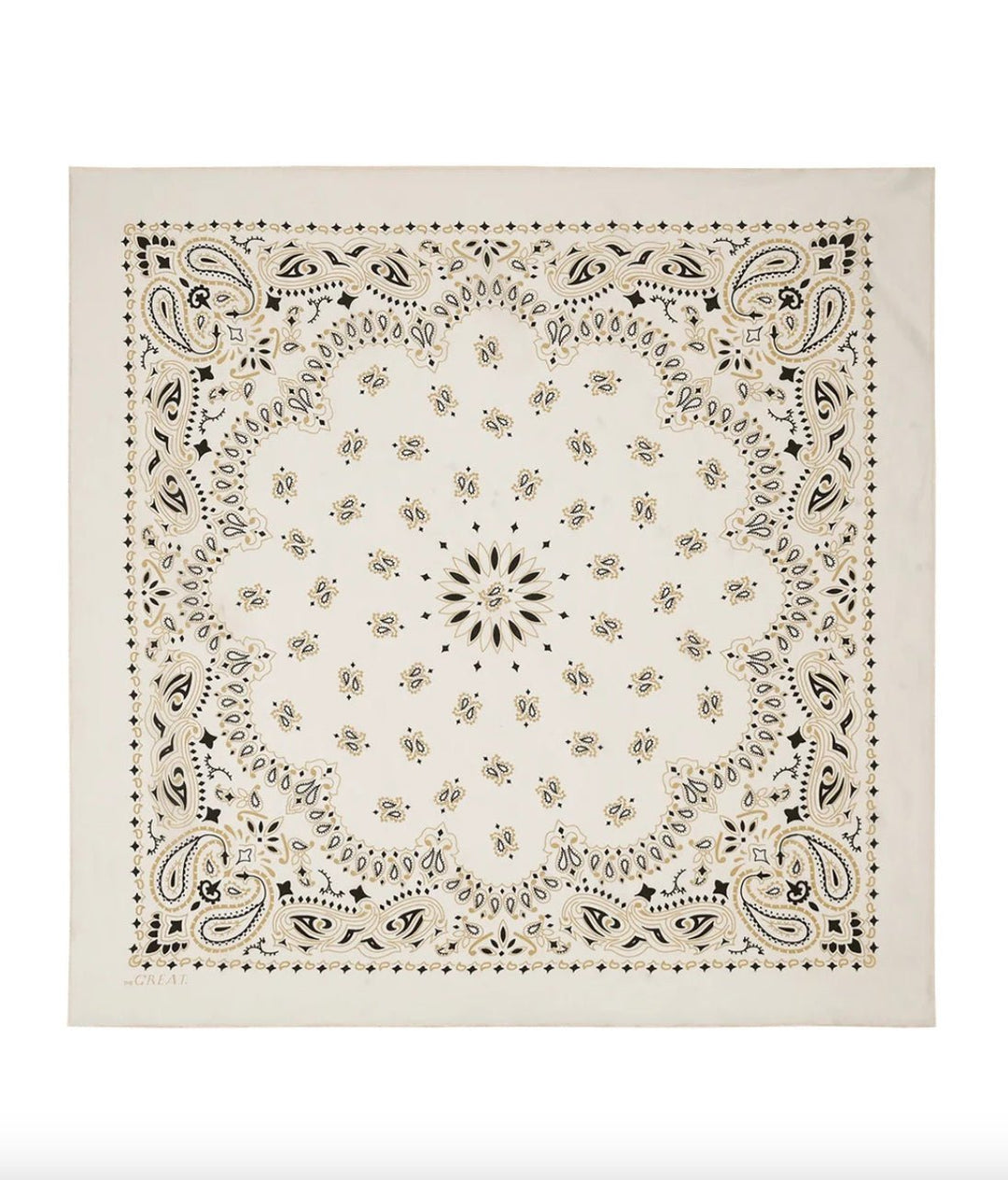 The Great. Silk Bandana - Molten Blu