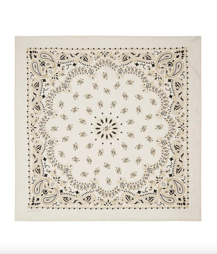 The Great. Silk Bandana - Molten Blu