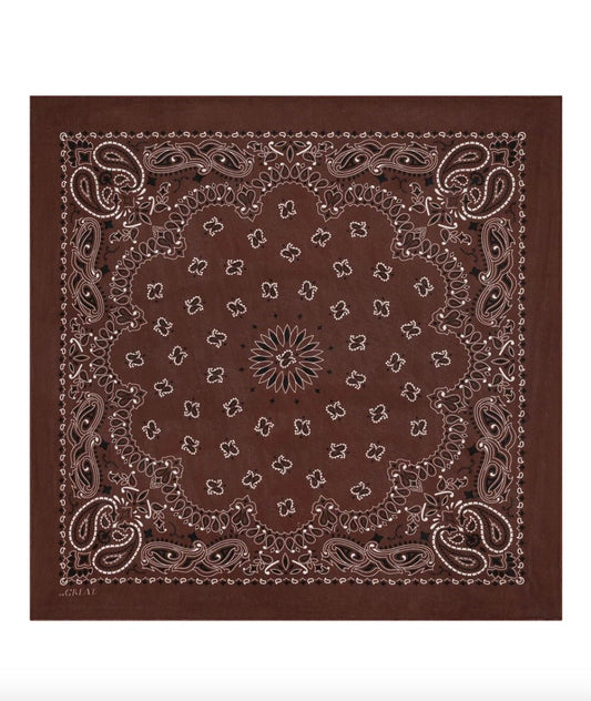 The Great. Silk Bandana - Molten Blu