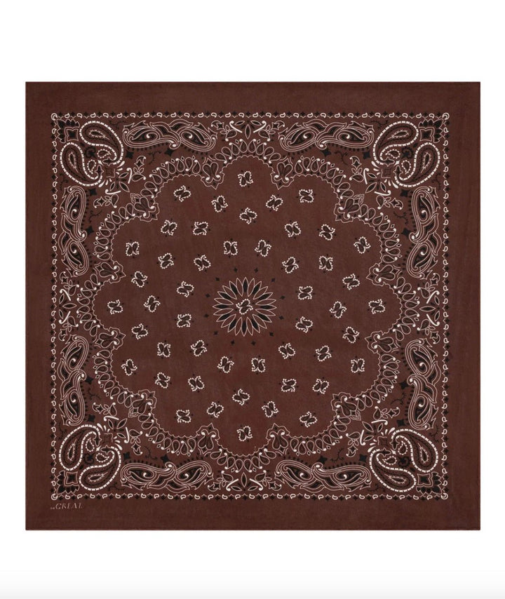 The Great. Silk Bandana - Molten Blu